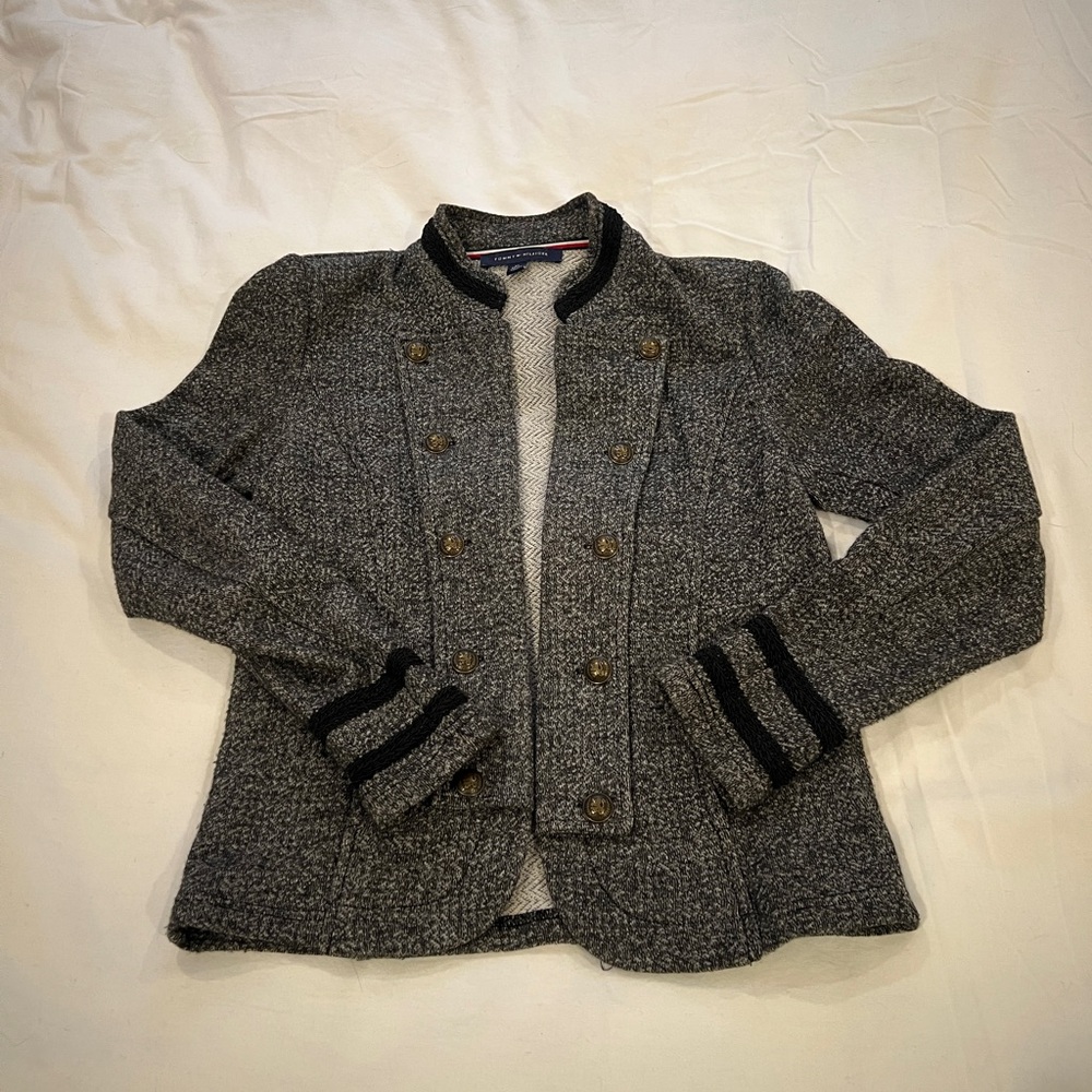 Tommy Hilfiger Women's Marled Military Band Jacket - Picture 3 of 10